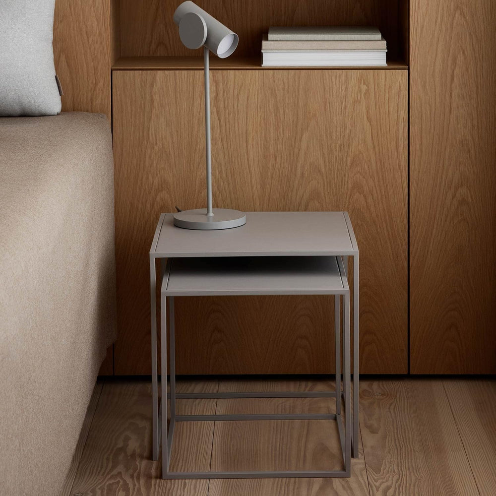 Blomus FERA Set of 2 Nesting Tables - Black - Powder Coated Steel