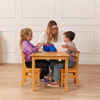 ECR4Kids 24in x 36in Rectangular Hardwood Table with 22in Legs, Childrens Furniture, Honey