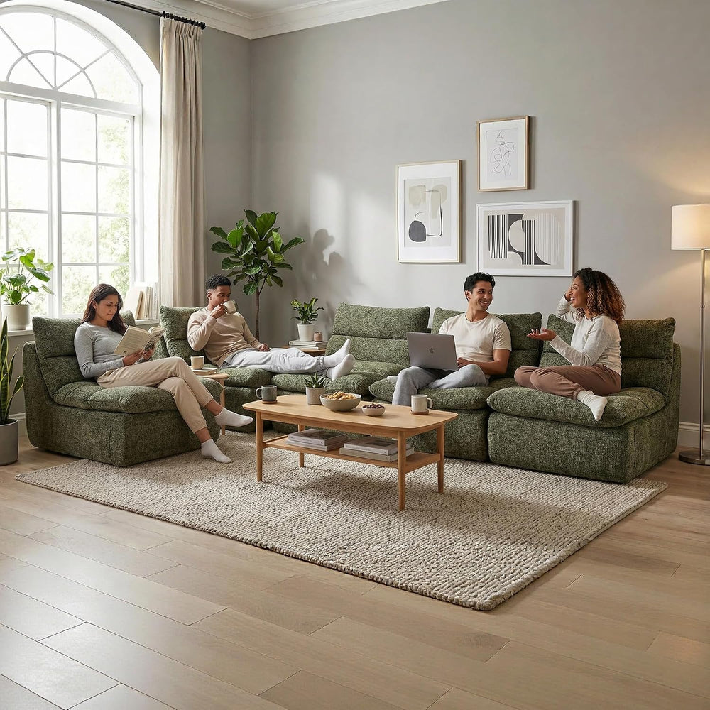 Furnimart Chair for Adults, High Density Foam Chair with Back Support, No Sag...