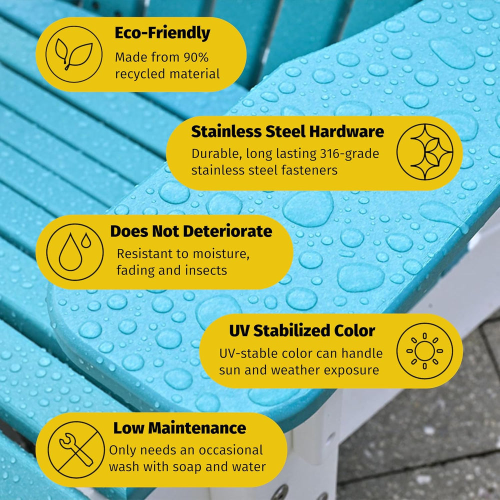 LuxCraft Plain Glider - 5' - Available in 14 Colors (Weatherwood on Black)