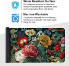 Vintage Oil Painting Floral Mouse Pad – Large Extended Desk Mat 35.43 x 15.75 in – Baroque Style Botanical Design,Oversized Mouse & Keyboard Pad for Art Lovers