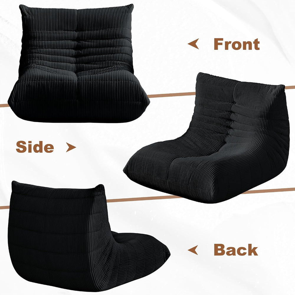 Bean Bag Chair for Adults, Giant Bean Bag Chairs with Lumbar Pillow, Oversize...