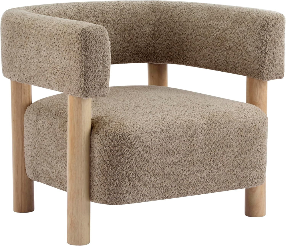 Christopher Knight Home Carly Low Profile Accent Chair, Round Backrest Side C...