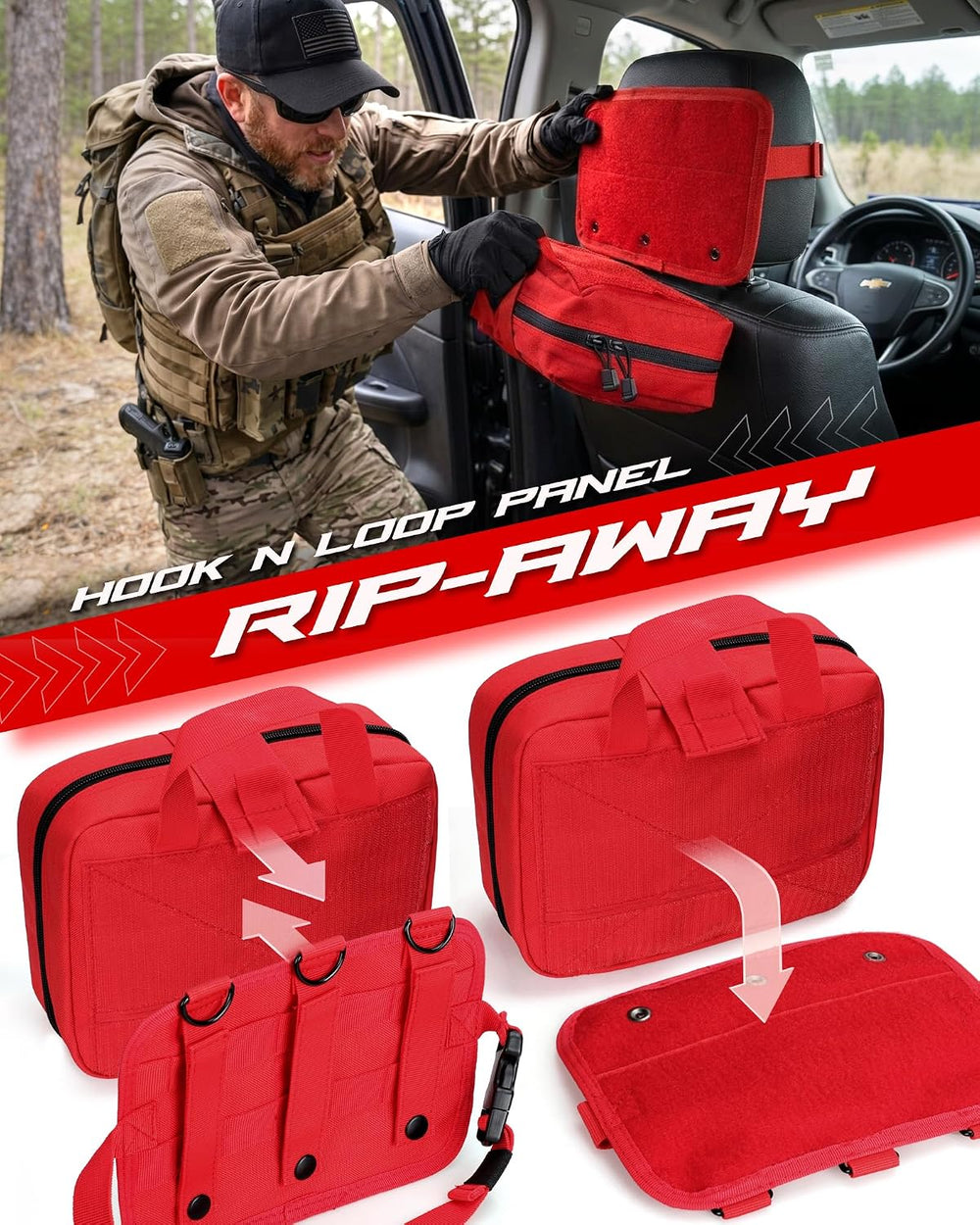 LIVANS Medical Bag, First Aid Bag Empty for Emergency & Trauma Kits