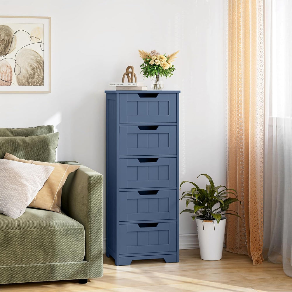 TTVIEW Bathroom Cabinet, Bathroom Storage Cabinet with 5 Drawers, Bathrooms O...
