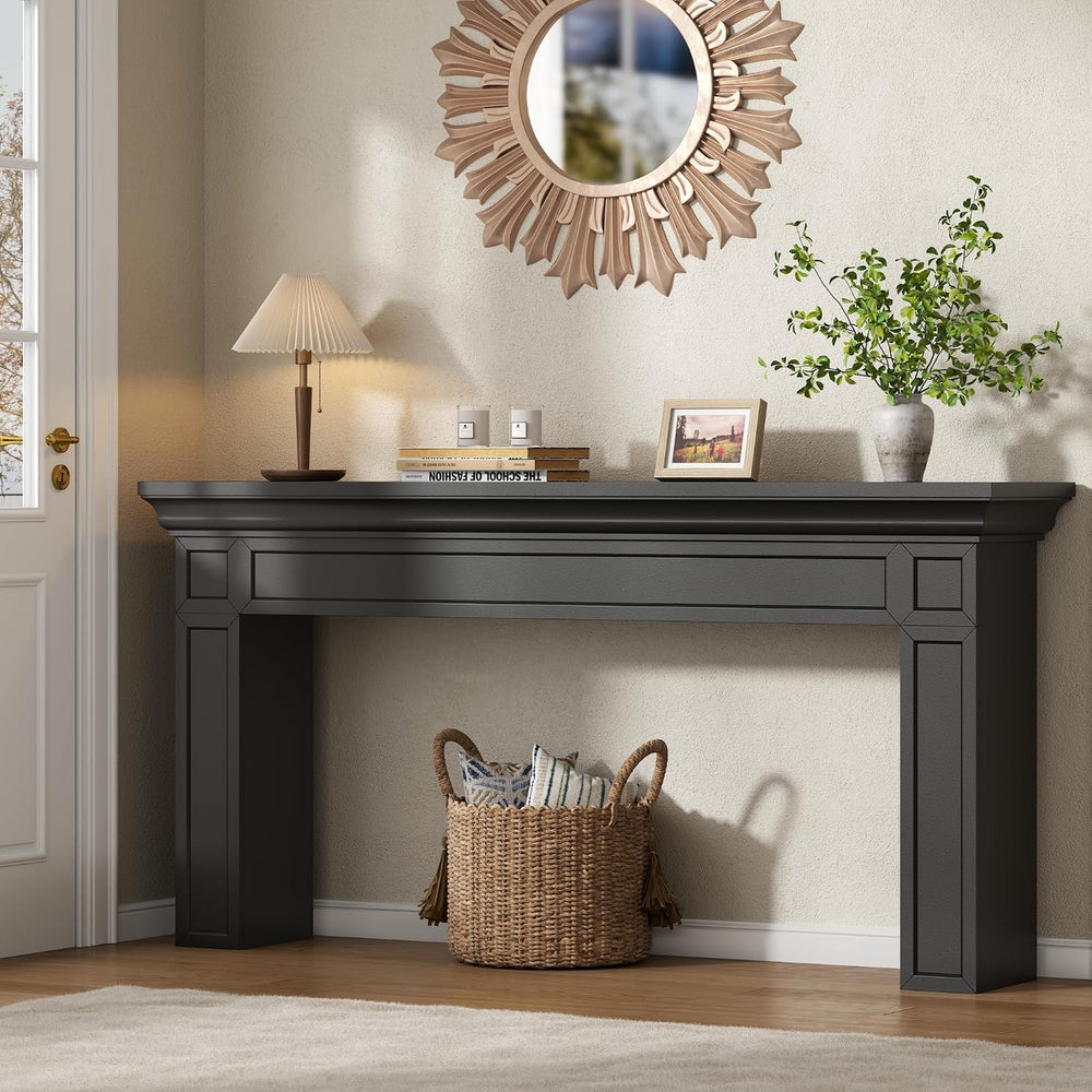 Loomie 63" Long Console Tables for Entryway, Modern Rectangular Sofa Tab...