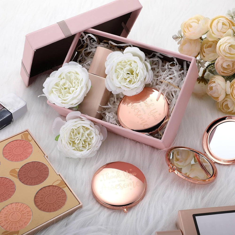 Roowest 12 Pcs Inspirational Compact Mirror Bulk for Mom Women Gifts Double S...