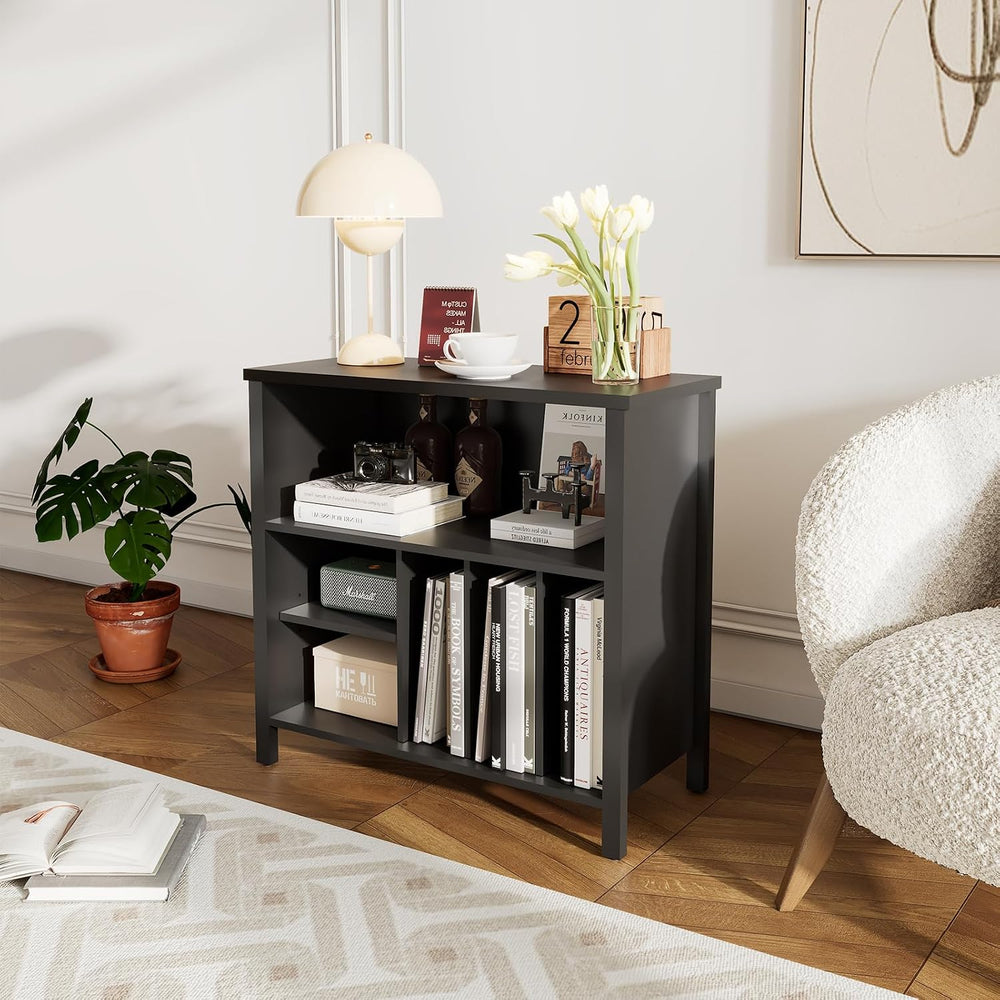 Record Player Stand, Turntable Stand with 4 Cabinet up to 220 Albums,Black | ...