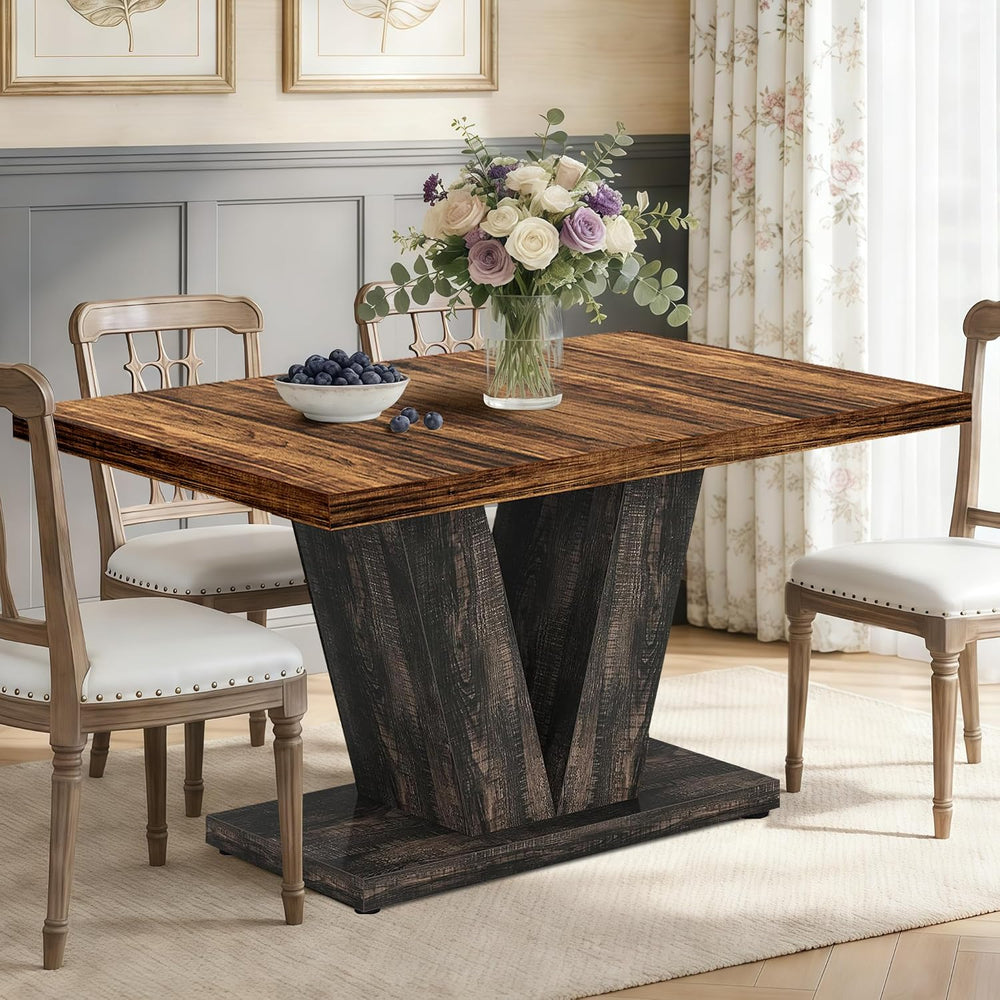 Oigavfd 47 Inch Dining Table, Rectangular Kitchen Table for 4 with Heavy Duty...
