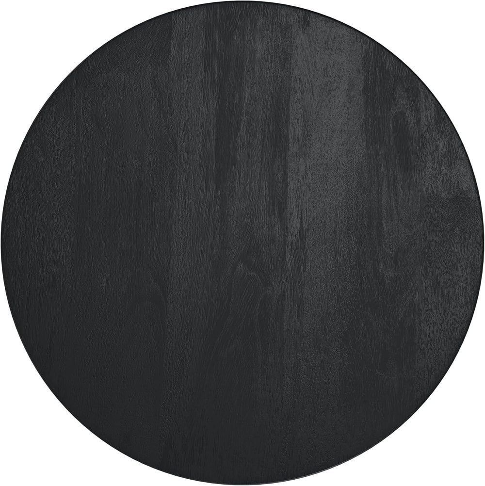 SIMPLIHOME Elmbrook End Table - 21 inch Wide Solid Mango Wood Round Drum Tabl...