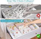 Vtopmart 12 Pack Drawer Dividers for Clothes, 4" High 13"-22" Adjustable Expandable Dresser Drawer Organizer, Clear Plastic Separators for Dresser, Baby Clothing, Underwear, Cosmetic, Toiletries