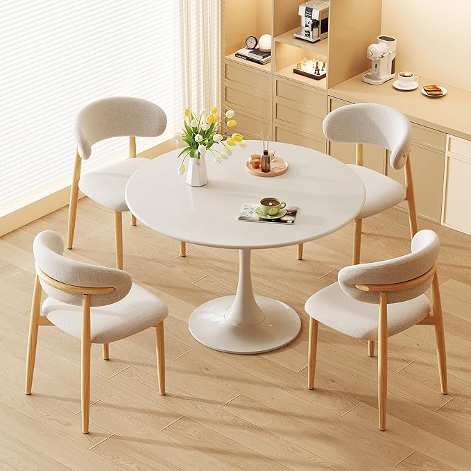 Dining Chairs Set of 4 for Kitchen Dining Table Mid Century Modern Farmhouse ...