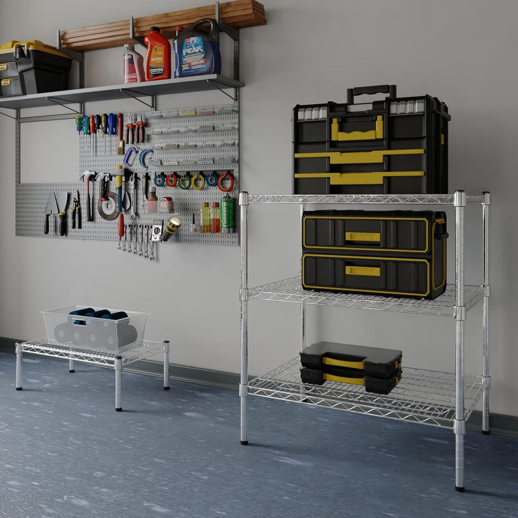 21" Deep x 30" Wide x 34" Height Wire Shelving Kit | 3-Tier | NSF Commercial Storage Rack Unit
