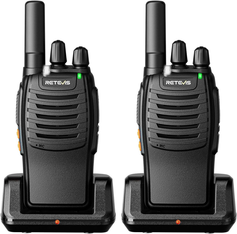 Retevis H-777 Rechargeable Walkie Talkies, Compact 2 Way Radio Flashlight
