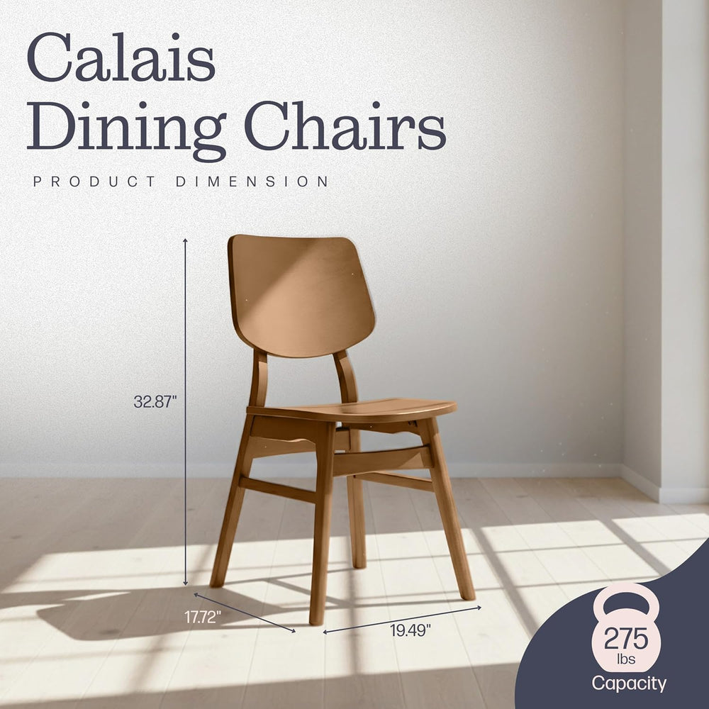 Alaterre Furniture Calais Dining – Mid Century Modern Set of 2 Dining Chairs ...