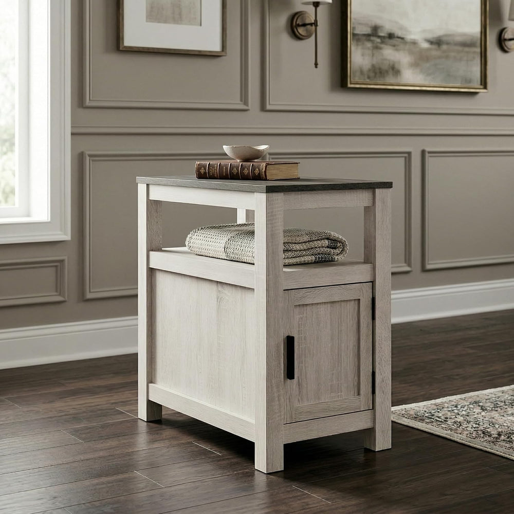 Signature Design by Ashley Fendenmore Farmhouse Chairside End Table with Stor...
