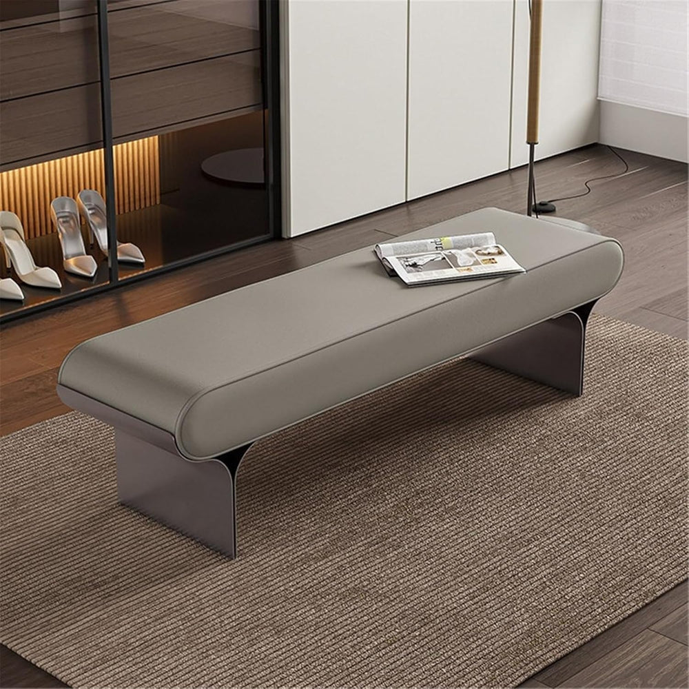 Modern Upholstered Bed end Bench Bedroom Home Use Bedside Dressing Room Long ...
