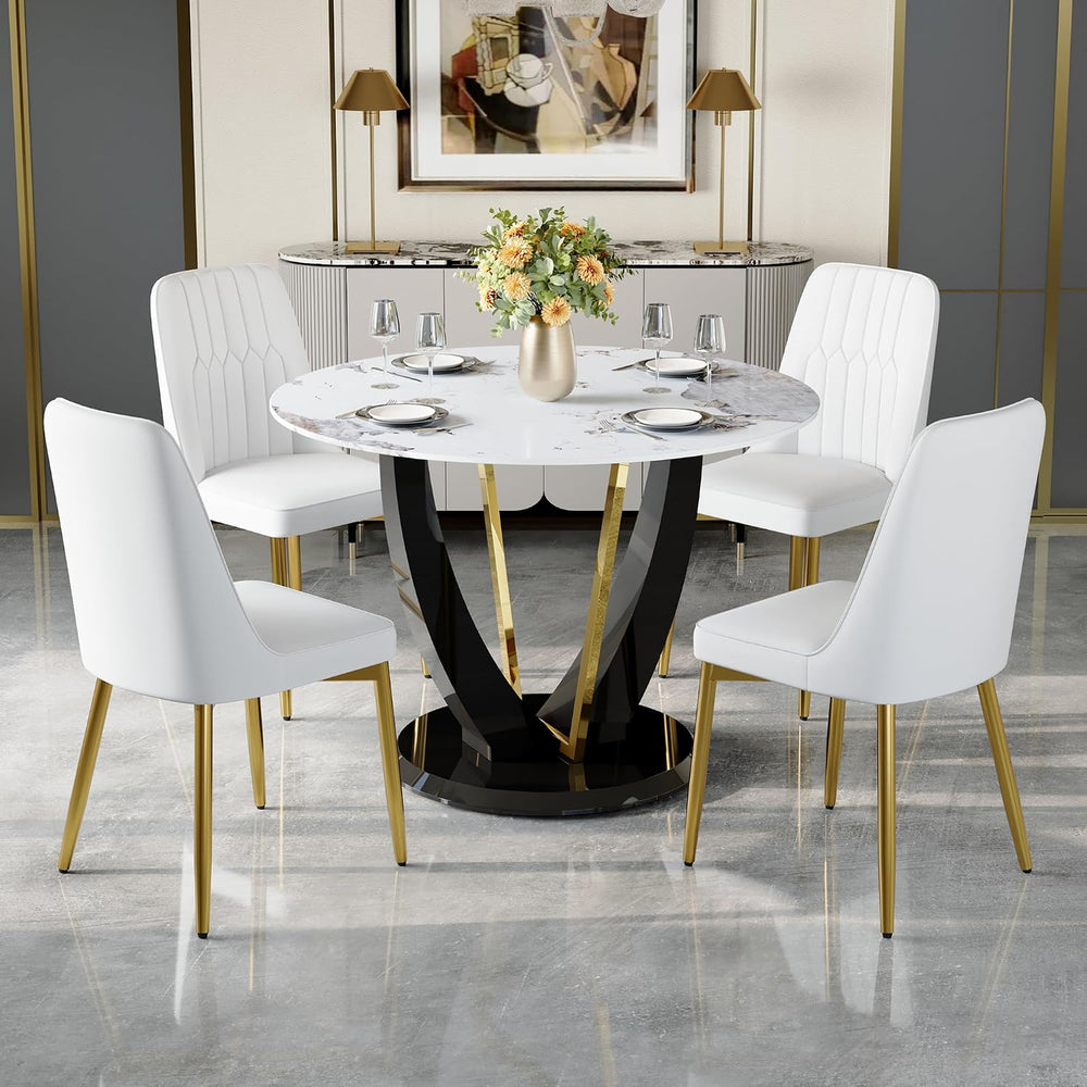 Modern Dining Chairs Set of 4,Upholstered Dining Room Chairs,Kitchen Chairs w...