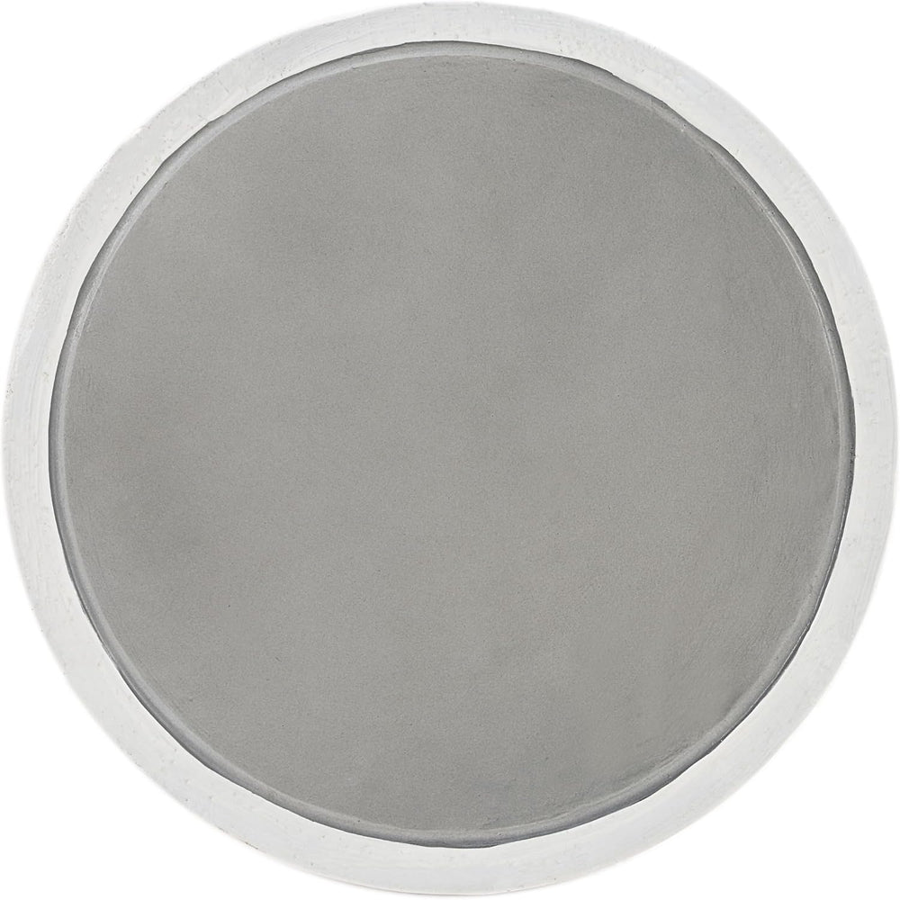 Acme Dylana Environmental Friendly Cement Concrete Accent Table in Natural Gray