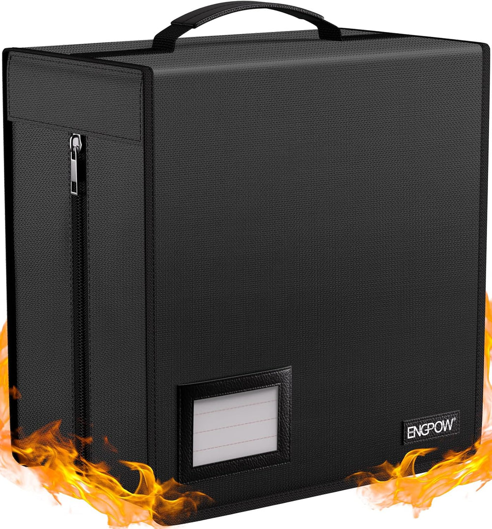 ENGPOW Fireproof CD Case, CD/DVD Storage Box,400 Capacity CD Binder DVD Stora...