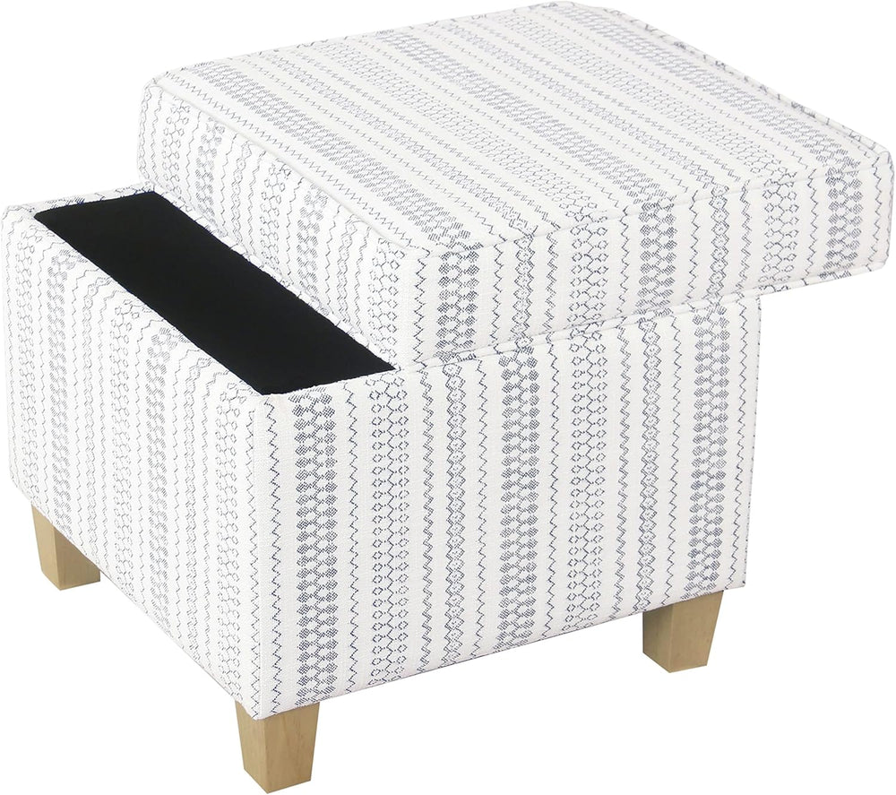 HomePop Home Decor | K7342-F2359 |Classic Square Storage Ottoman with Lift Of...