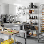 18" Deep x 24" Wide x 74" Height Wire Shelving Kit | 6-Tier | NSF Commercial Storage Rack Unit