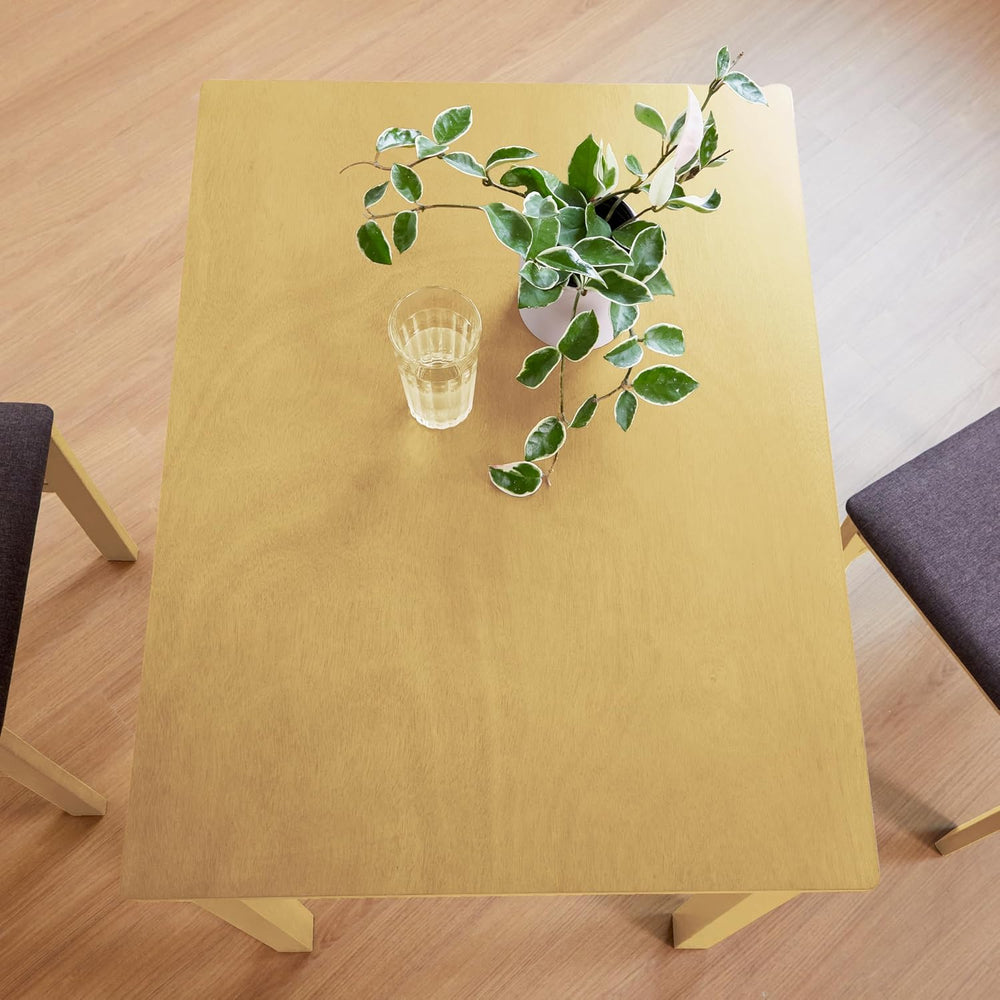 Livinia Seattle 3-Piece Wooden Dining Table Set for 2, Modern Farmhouse Kitch...