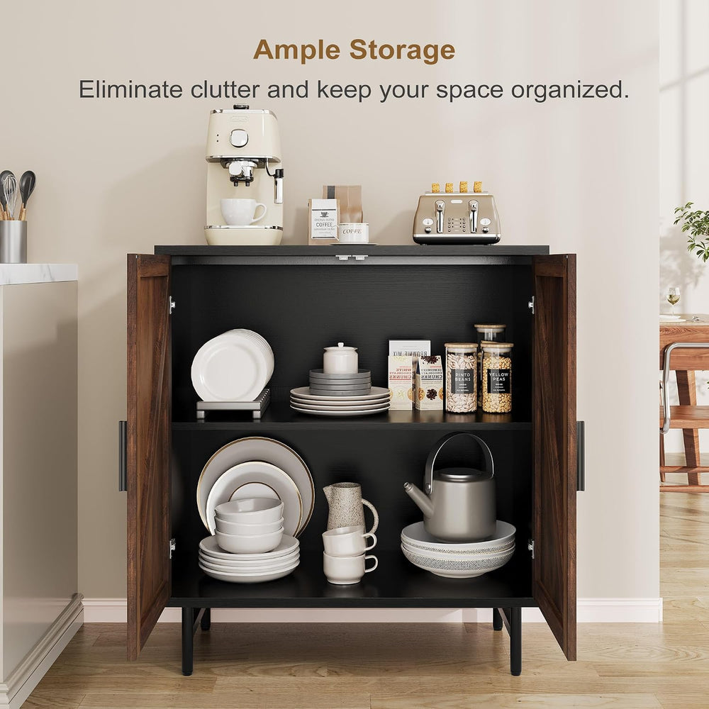 Sideboard Buffet Cabinet with Storage, Kitchen Storage Cabinet with Adjustabl...