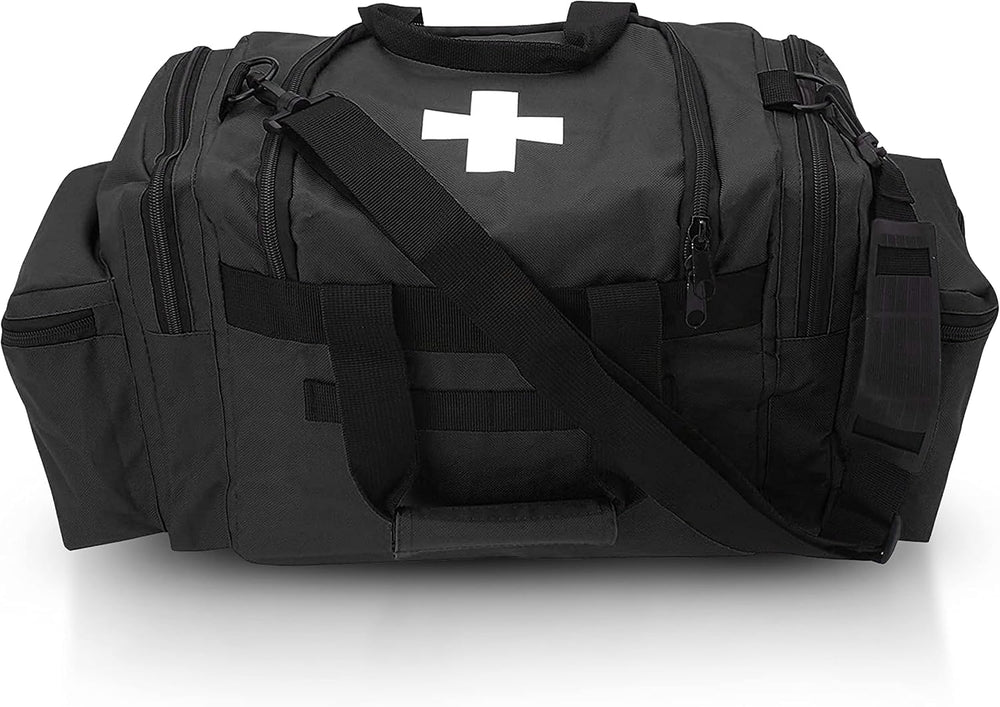 ASA TECHMED First Aid Responder EMS Emergency Medical Trauma Bag Deluxe, Black