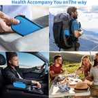 Insulin Pen Cooler Travel Case with 2 Reusable TSA Approved Ice Packs, Diabetic Medication Insulated Cooler Bag for Insulin Pens and Other Diabetic Supplies Storage Blue