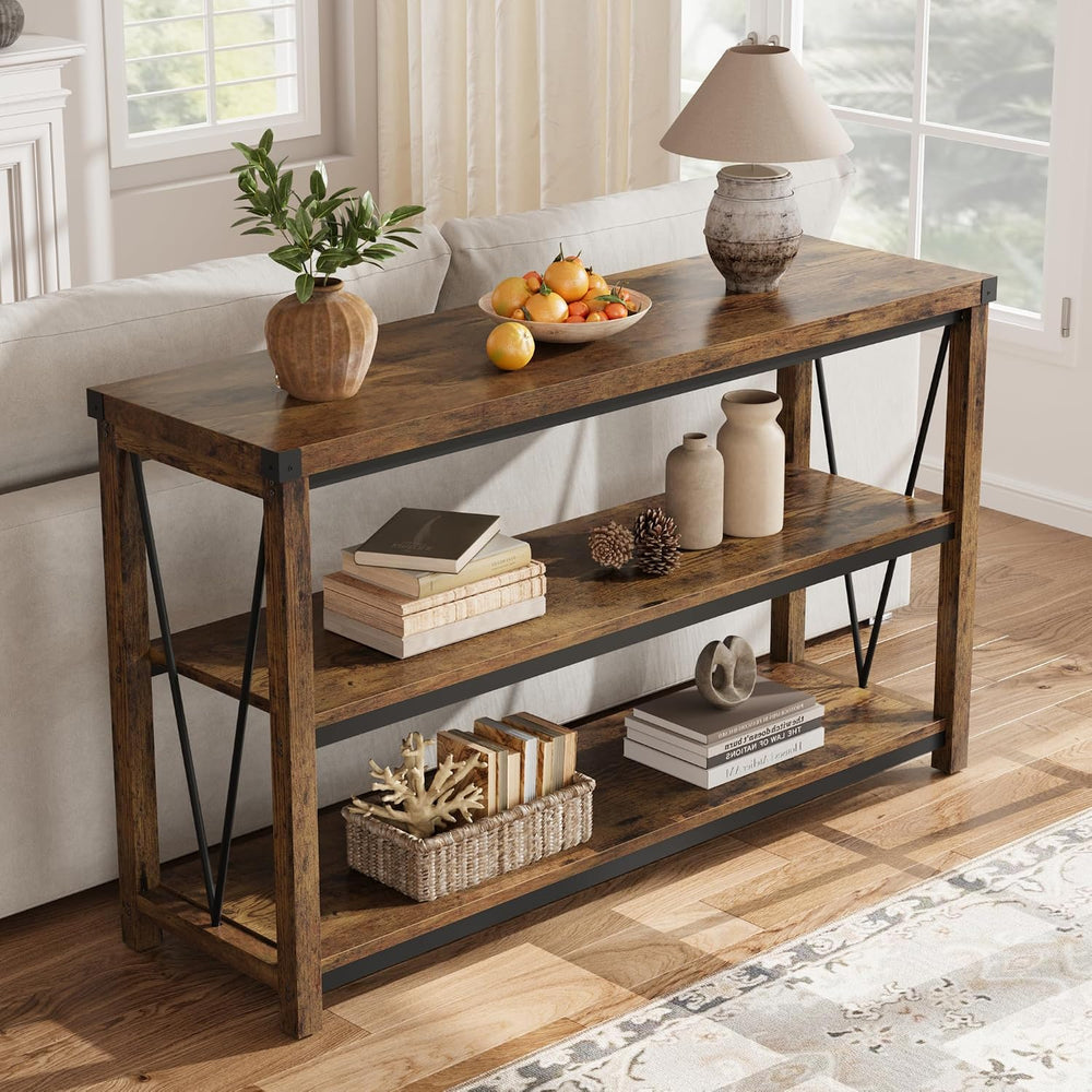 Garvee Farmhouse Console Table, 47 in Narrow Long Entryway Table with Storage...