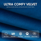 Trenda Bean Bag Chairs for Adults - Comfy High-Density Foam Fireside Chair, Adult Size, Soft Dutch Velvet Cover Beanbag Couch, Versatile for Living Room, Bedroom, Dorm, Reading & Gaming (Royal Blue)