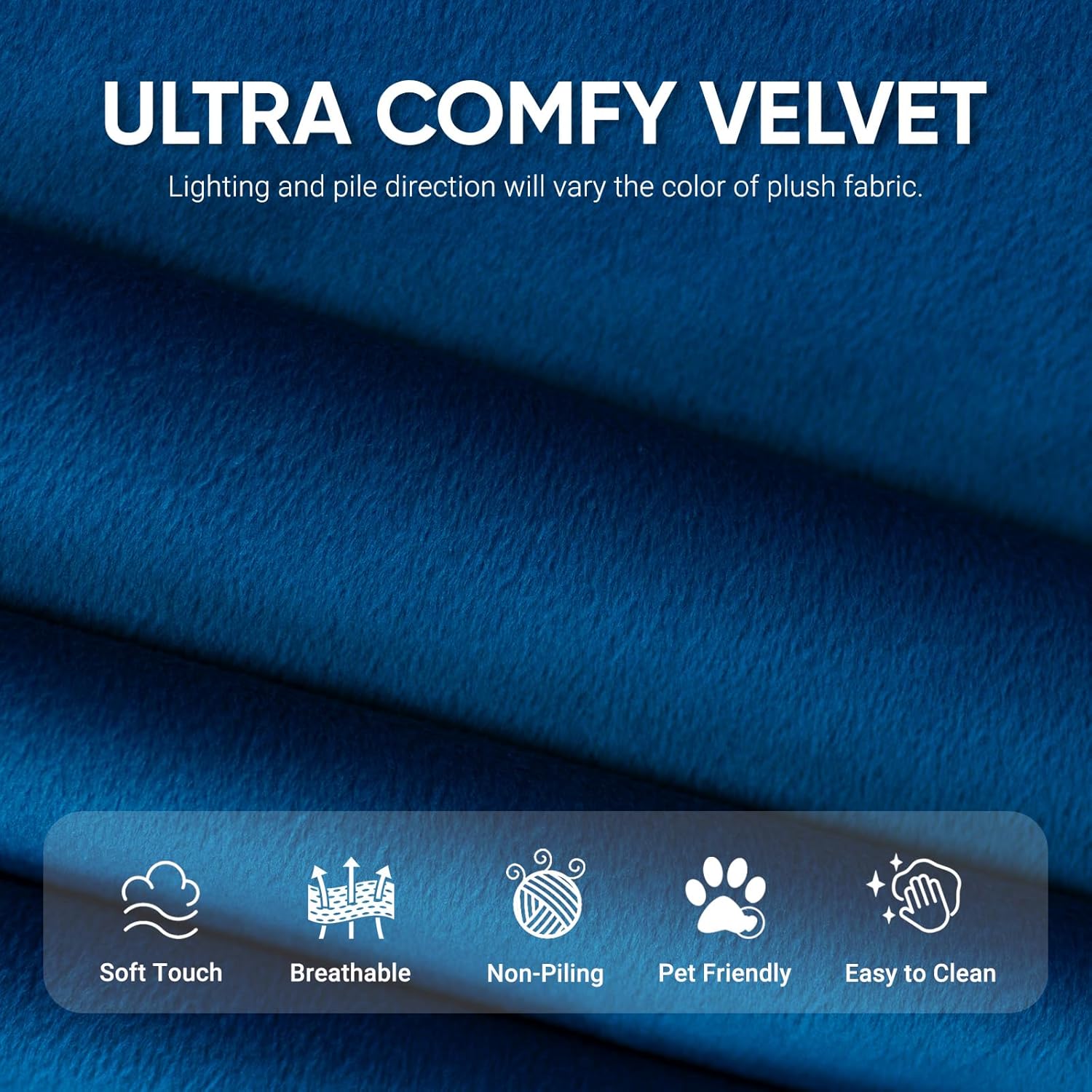 Trenda Bean Bag Chairs for Adults - Comfy High-Density Foam Fireside Chair, Adult Size, Soft Dutch Velvet Cover Beanbag Couch, Versatile for Living Room, Bedroom, Dorm, Reading & Gaming (Royal Blue)