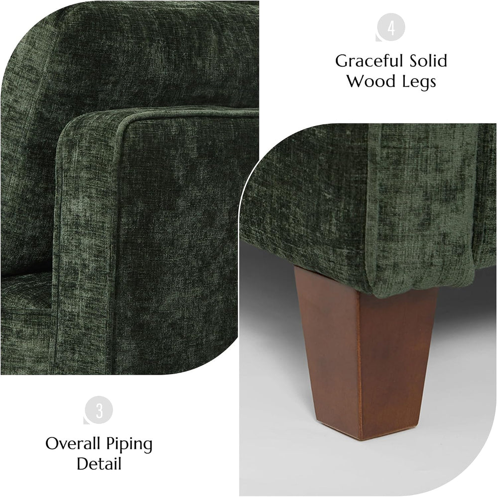 Luxury Oversized Accent Reading Chair for Living Room, 41", Chenille, Gr...