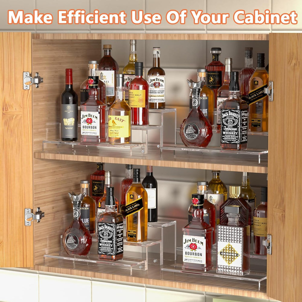 JUESHA 3 Tiers Bar Shelves for Liquor Bottles (Patent: D1076520S) | 15" ...