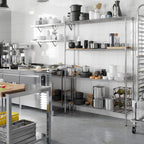 14" Deep x 54" Wide x 74" Height Wire Shelving Kit | 4-Tier | NSF Commercial Storage Rack Unit