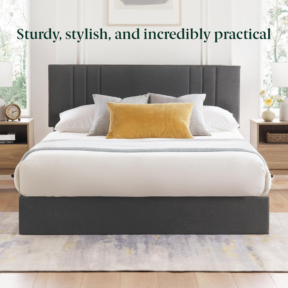 Zinus Billie Platform Bed Frame, Four Underbed Storage Drawers, Queen
