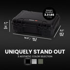 NANUK 910 Waterproof Watch Case with Foam Insert, Black