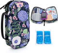 YOUSHARES Insulin Cooler Travel Case - Travel Medicine Cooler Bag for Insulin and Diabetes Supplies Travel, Insulin Case with 2 TSA Approved Gel Ice Pack