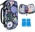 YOUSHARES Insulin Cooler Travel Case - Travel Medicine Cooler Bag for Insulin and Diabetes Supplies Travel, Insulin Case with 2 TSA Approved Gel Ice Pack