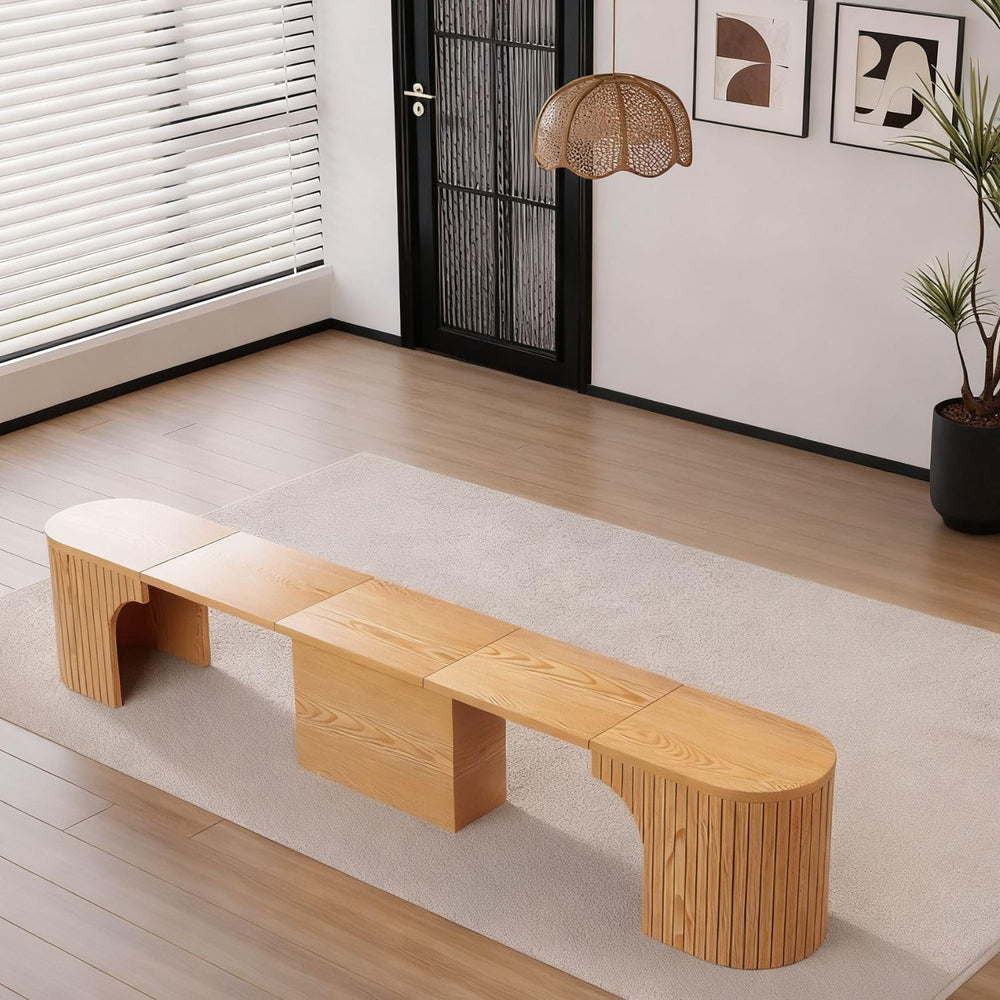 40" to 98" Extendable Dining Bench for Dining Room Furniture | Mode...