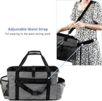 XL Professional Cleaning Caddy for Cleaning Suppliers, 17" Wearable Cleaing Bag for Housekeepers, Cleaning Organizer, Detailing Bag