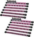 Socket Organizer Drive ABS Tools - Pink Socket Holder, Premium Quality 12 Pieces Socket Holders Kit 1/4-Inch x 64 Clips, 3/8-Inch x 60 Clips, 1/2-Inch x 48 Clips（12PC,Pink)