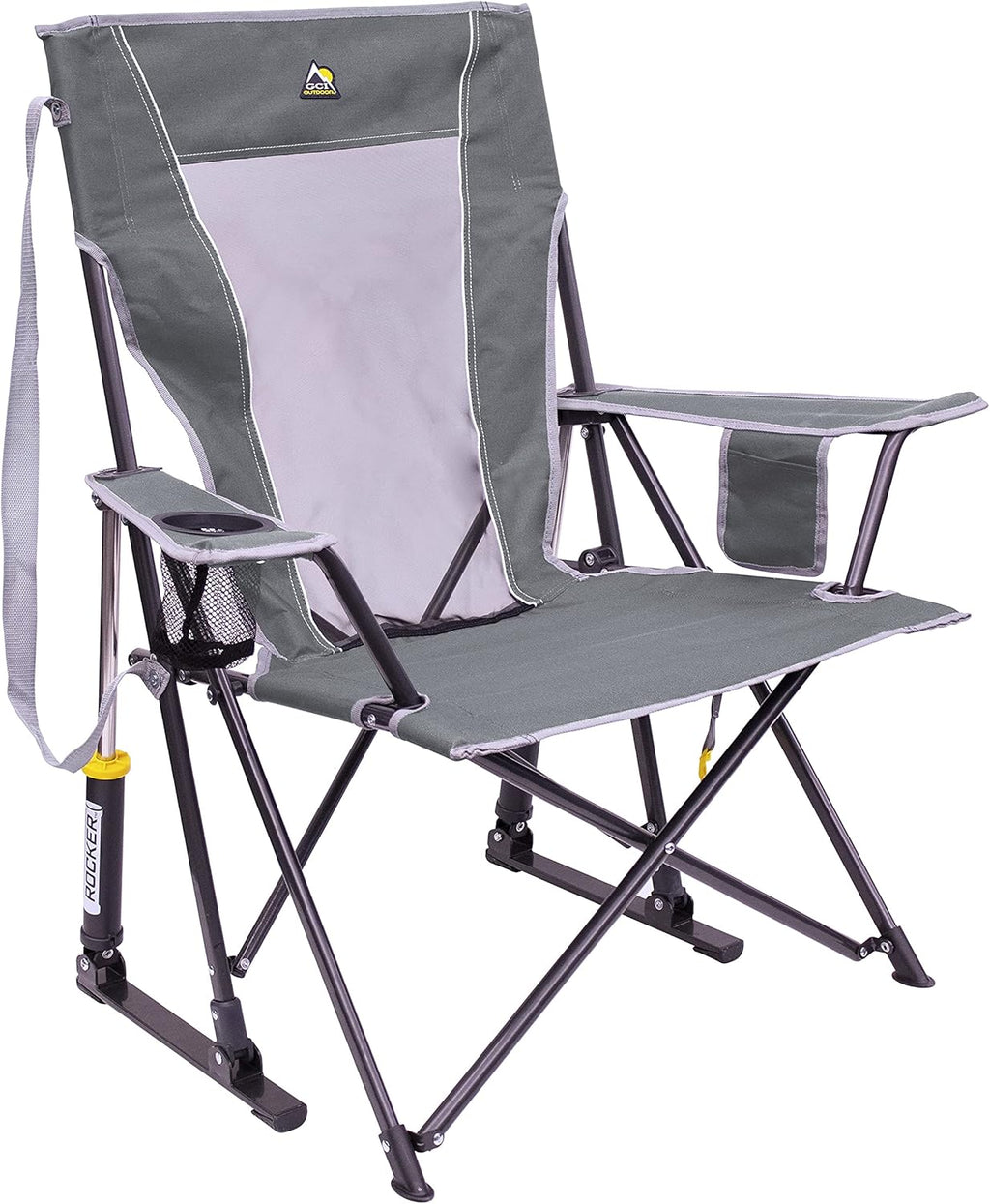 GCI Outdoor Sunshade Rocker Outdoor Rocking Chair with Canopy