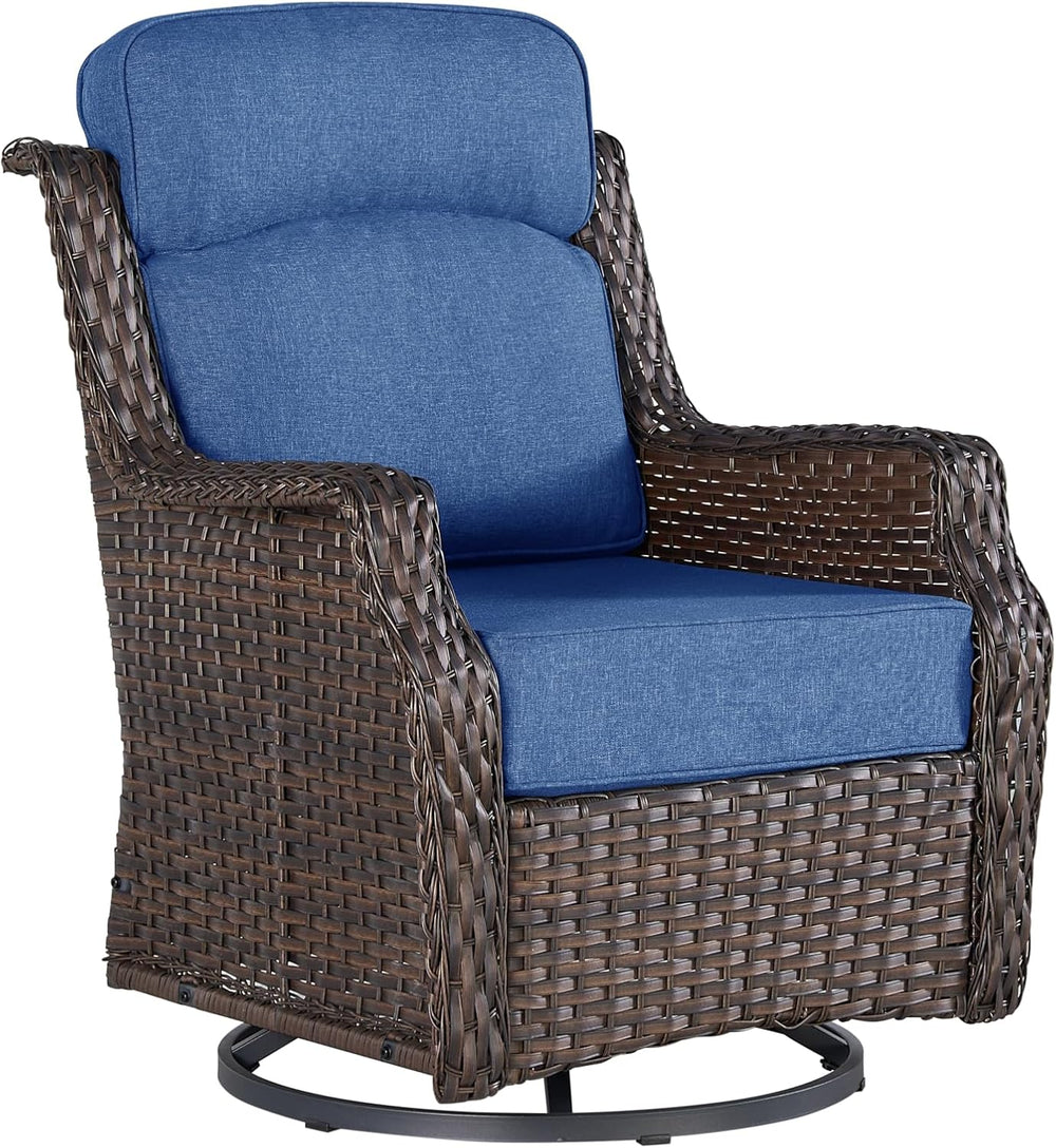 Outdoor Swivel Rocker Chair with 6" Thick Cushions | 6" ultra-thick...
