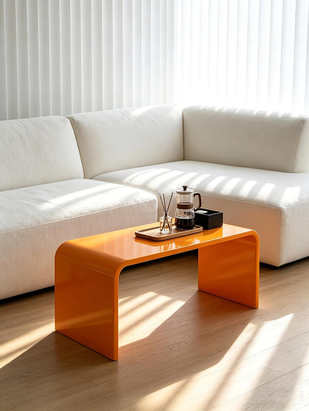 Acrylic 24 inch Small Table-Multipurpose Modern Furniture for Use as Lap desk...