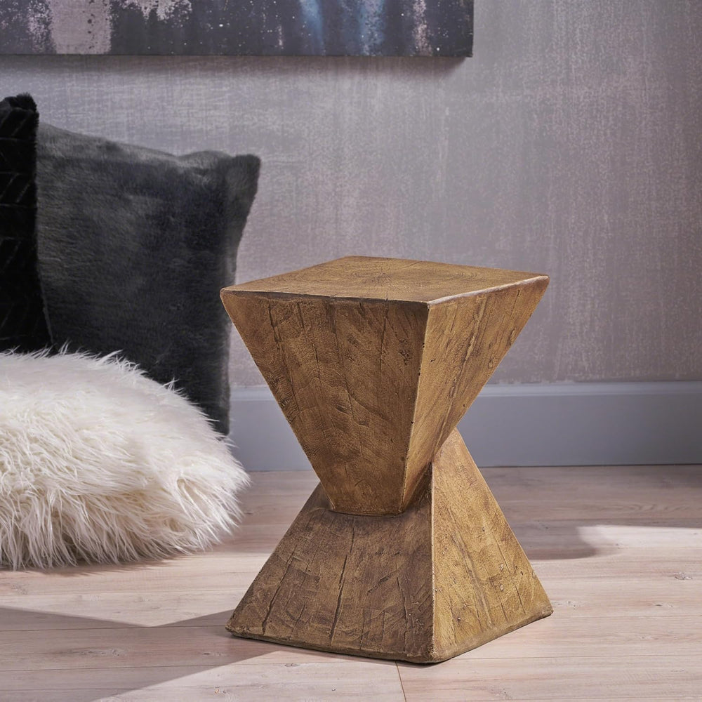 18" H Modern Side Table – Stylish Narrow Cent Table Compatible with Livi...