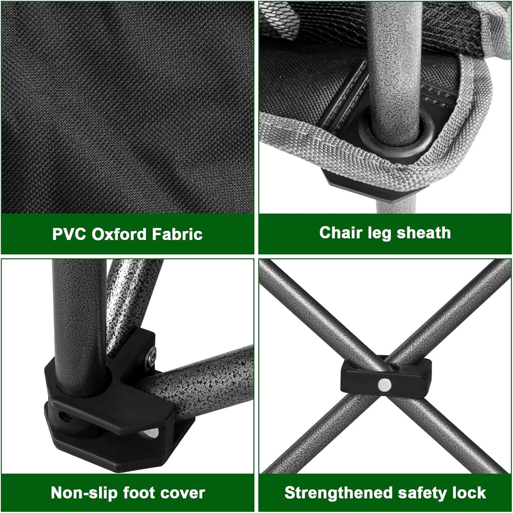 Double Camping Chair for 2 Persons, Oversized Folding Loveseat Camping Chair ...