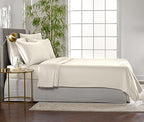 Full Sheets by Pure Bamboo, Genuine 100% Organic Viscose Derived from Bamboo Bed Sheet Set, Luxuriously Soft & Cooling, Double Stitching, Lifetime Quality Promise (Full, Ivory)