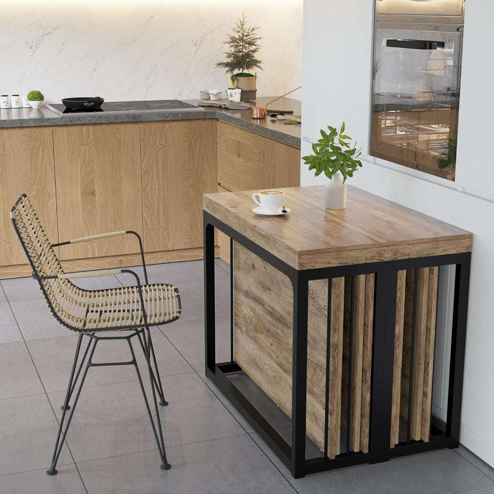 Lasageldar 118" Extendable Dining Table for 2-10 People, Modern Space-Sa...